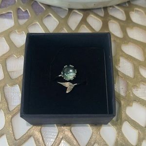 Sterling silver mermaid tail ring